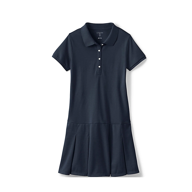 2022 Wholesale China Manufacturer Girls Short Sleeve Mesh Polo Dress