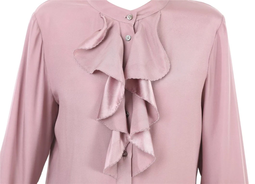 Ladies Women Designer Casual Silk Satin Tailor Made Design Blouse Shirt