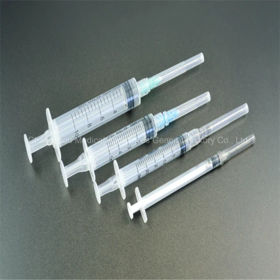 Медицинский одноразовый шприц для упаковки из полиэтилена емкостью 10 мл с замком Люэра или накладкой Люэра с CE, ISO, GMP, SGS, TUV